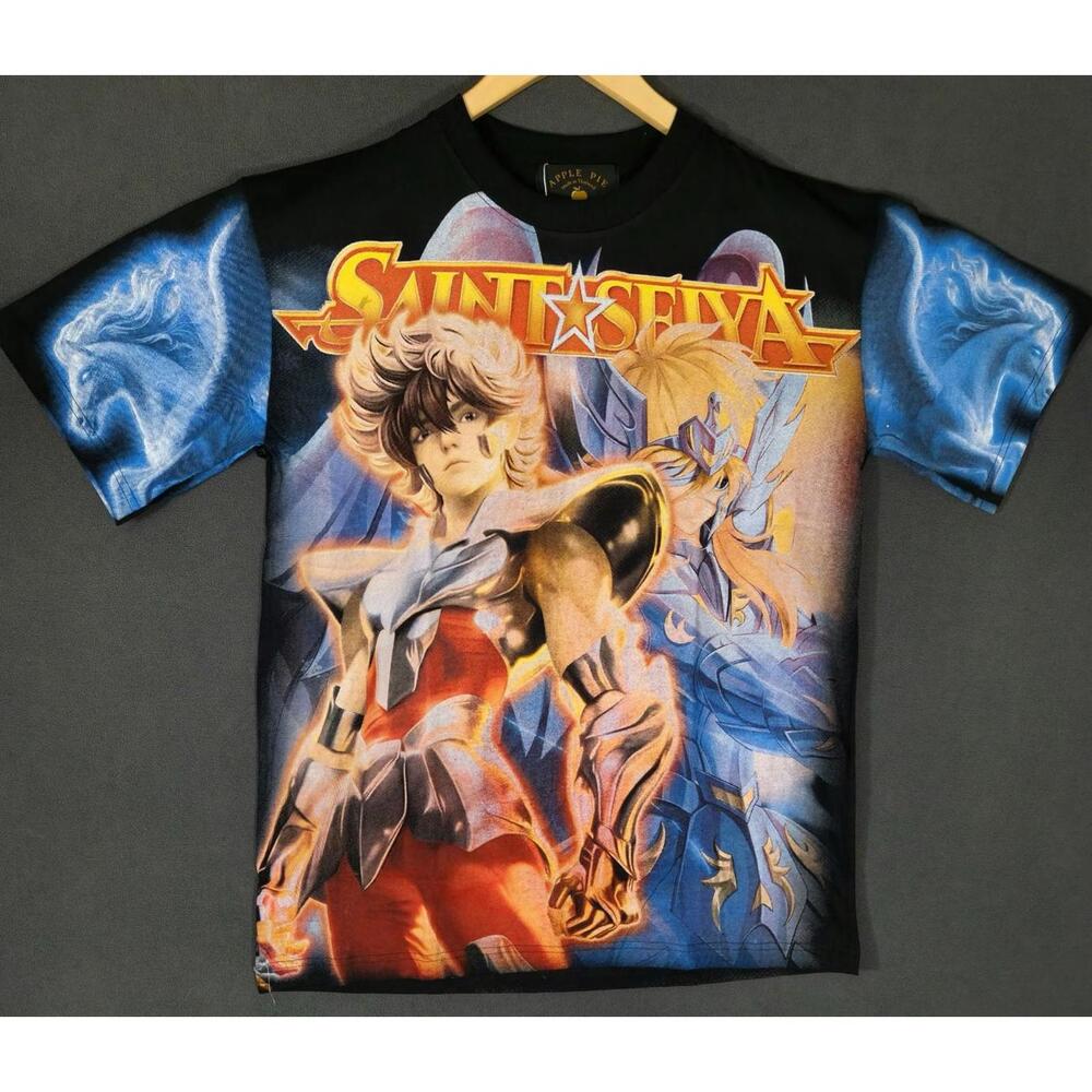 Saint Seiya Anime Tee Pegasus Seiya Shiryu Rare Double Sided AOP Graphic( XL)